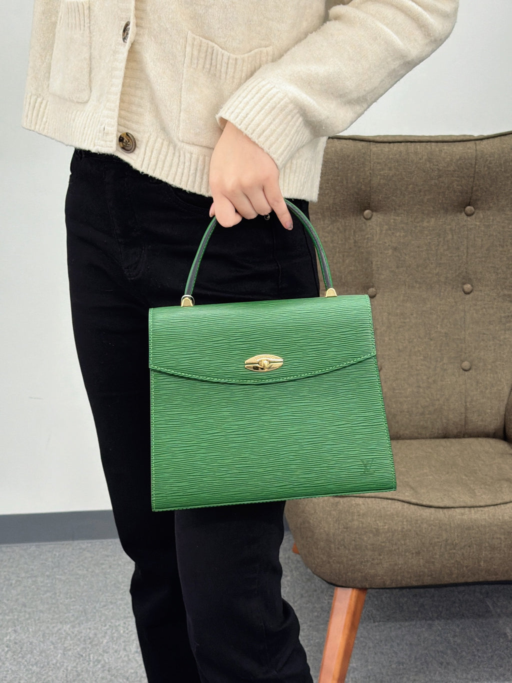 LOUIS VUITTON Epi Kelly Vintage Handbag