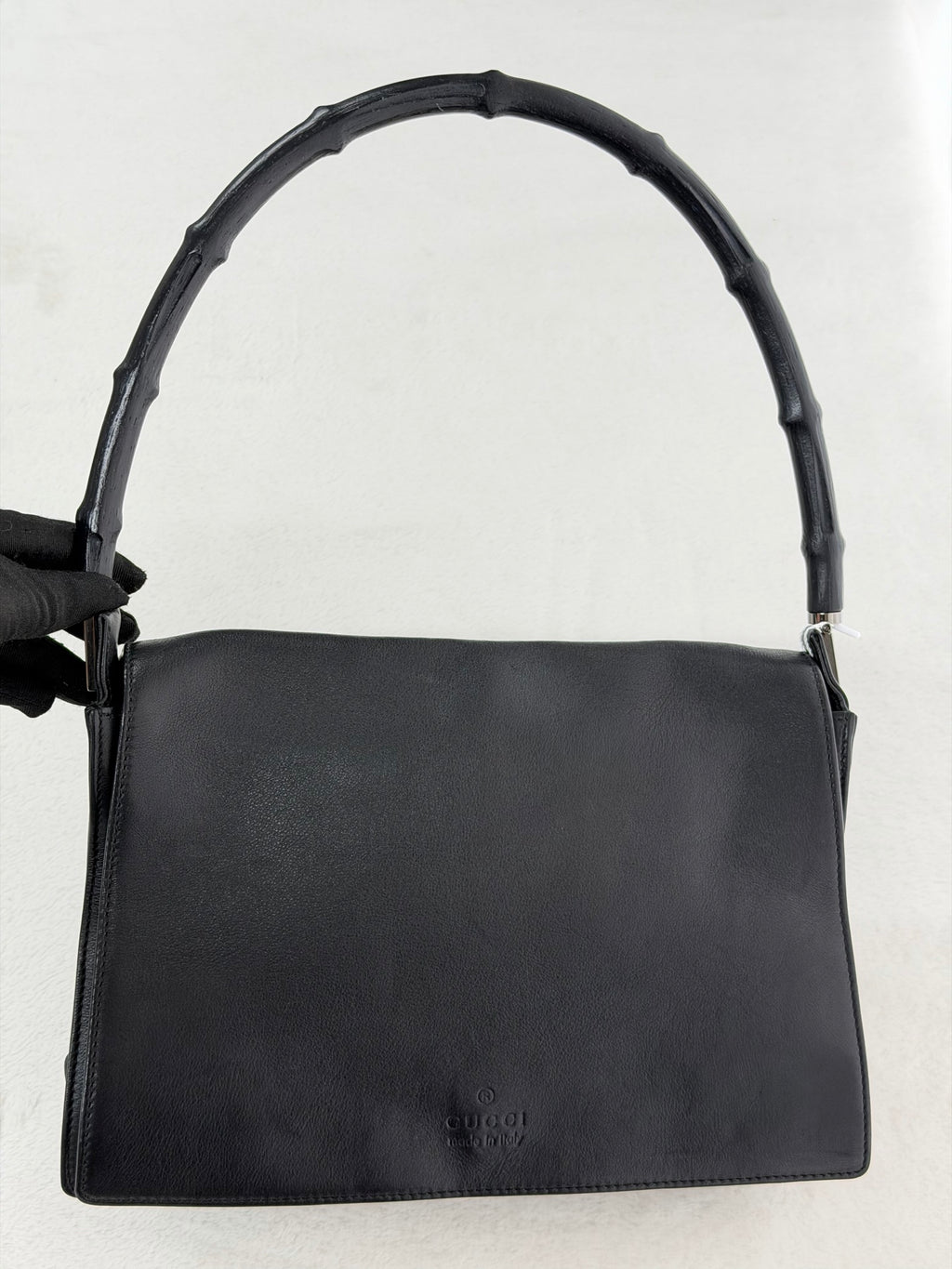 GUCCI Bamboo-handle Genuine Handbag