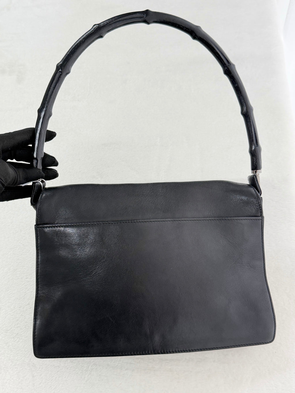 GUCCI Bamboo-handle Genuine Handbag