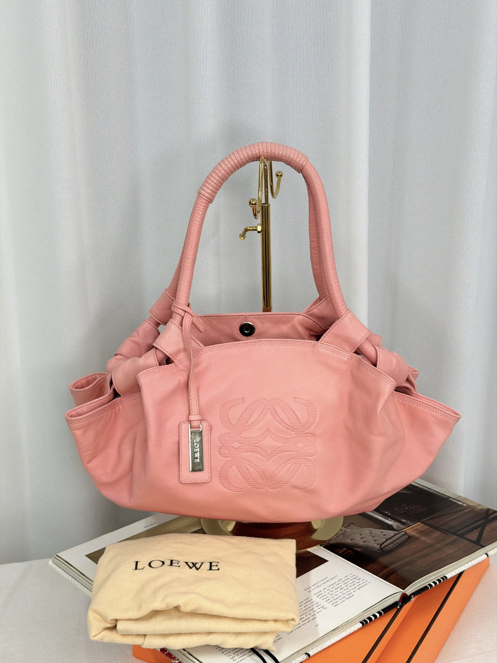 LOEWE Lambskin Pink Hobo bag