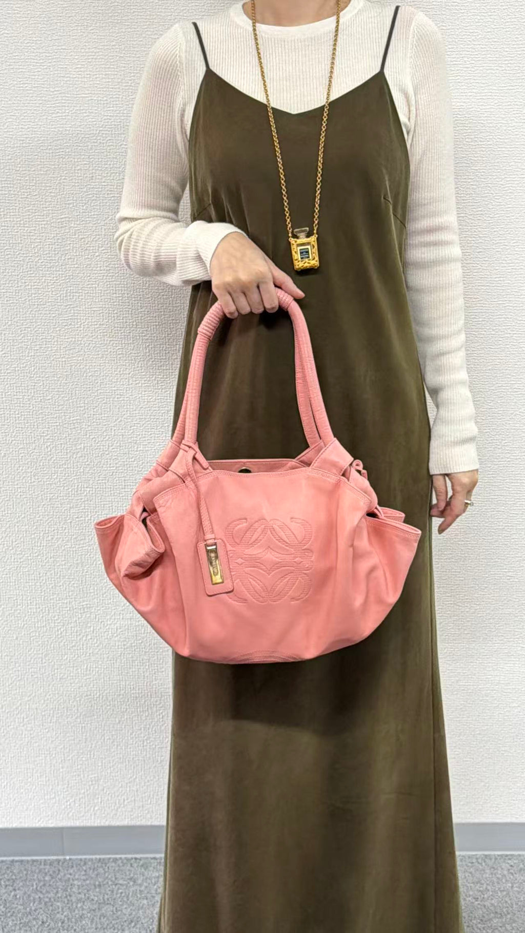 LOEWE Lambskin Pink Hobo bag