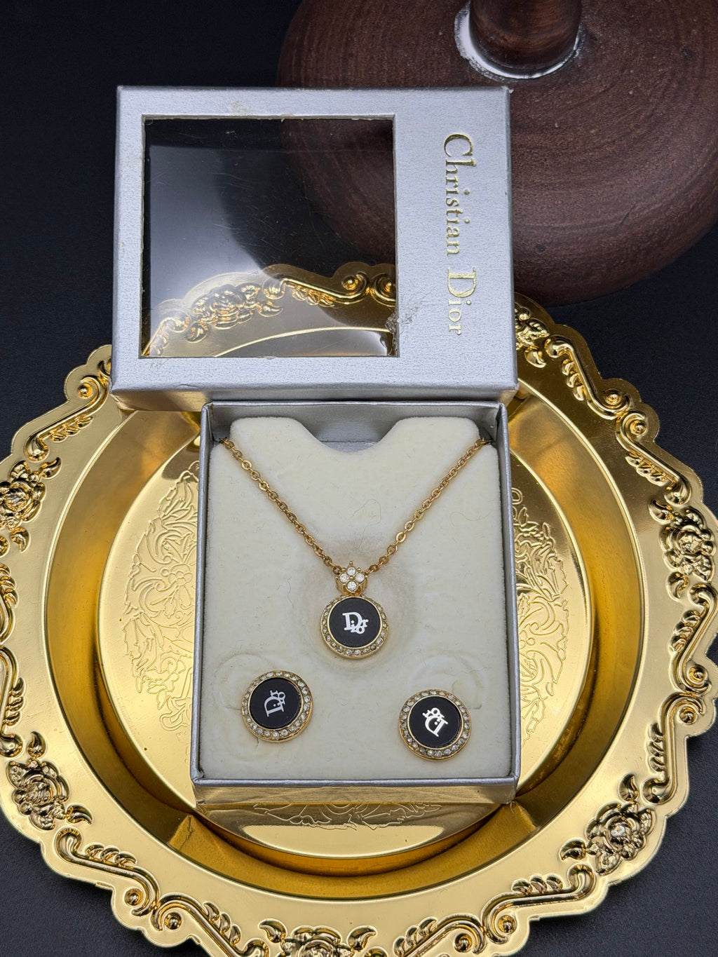 CHRISTIAN DIOR Vintage Earring / Necklace Set