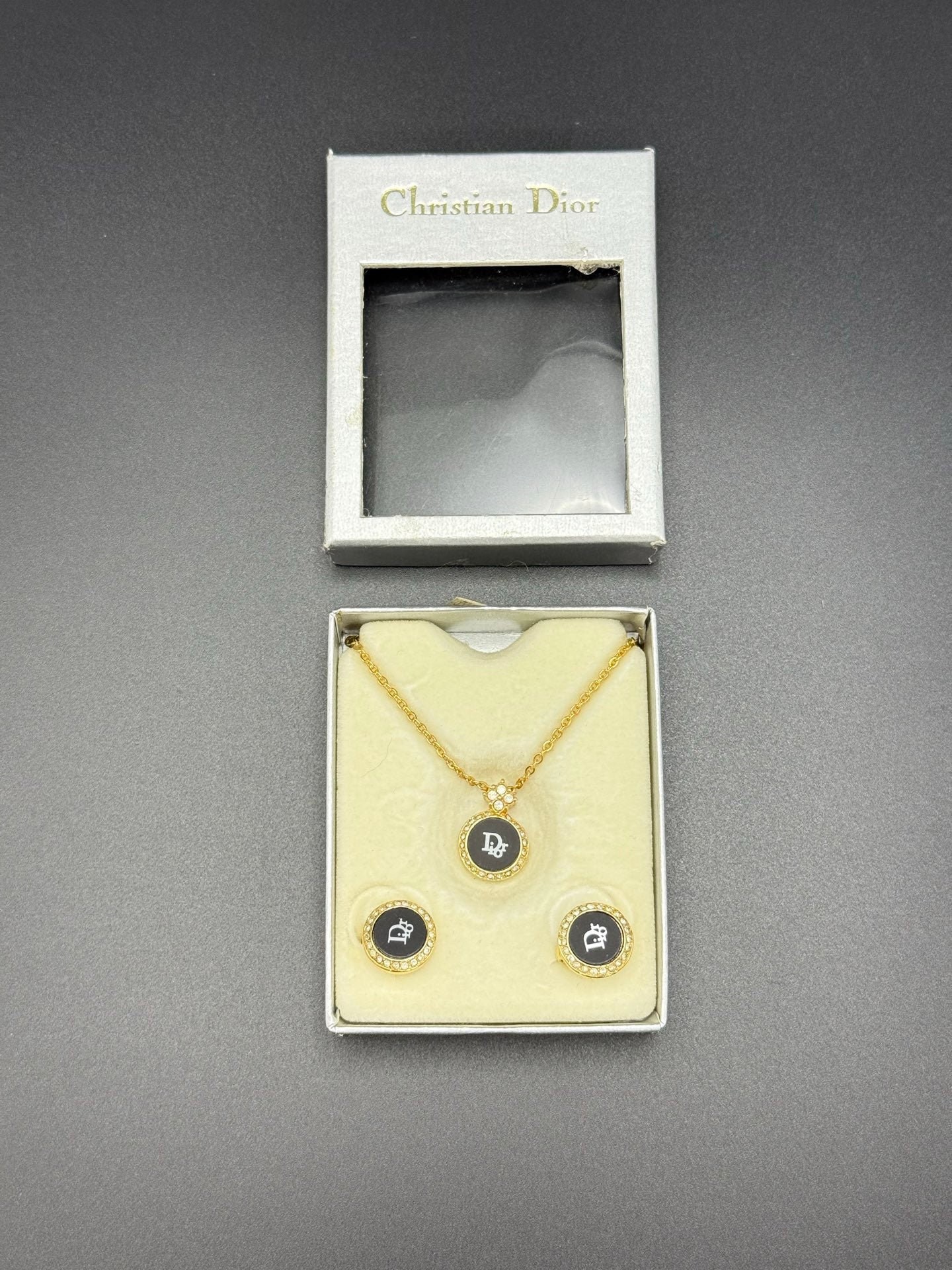 CHRISTIAN DIOR Vintage Earring / Necklace Set