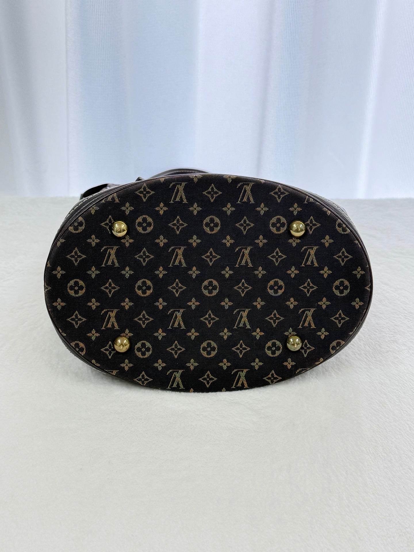 LOUIS VUITTON Monogram Denim Brown Totebag(Set)