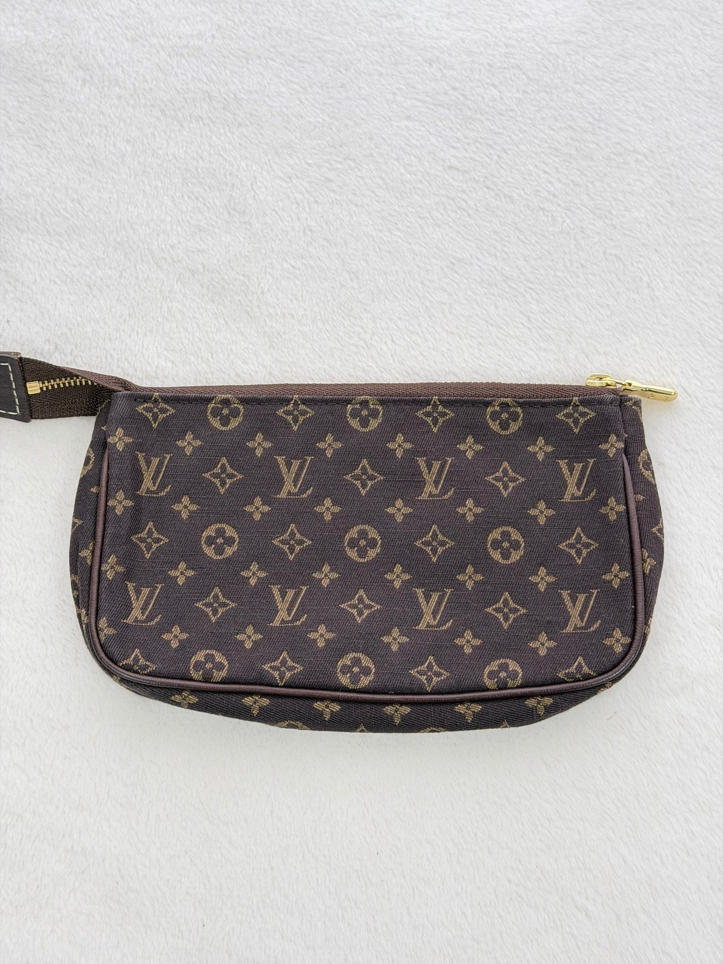 LOUIS VUITTON Monogram Denim Brown Totebag(Set)