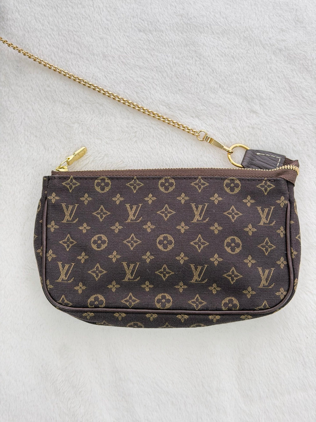 LOUIS VUITTON Monogram Denim Brown Totebag(Set)