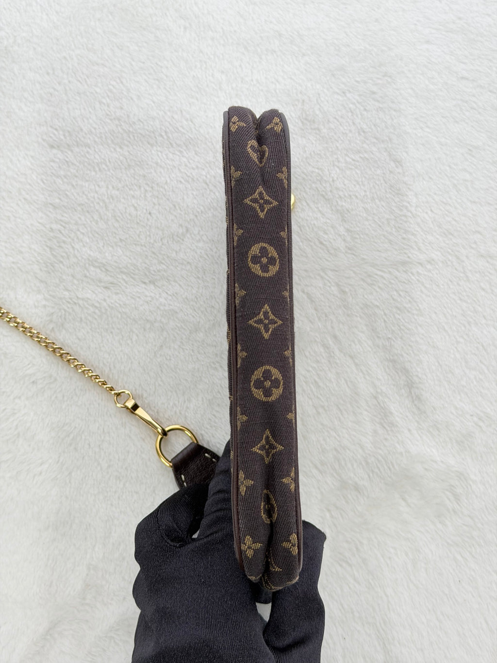 LOUIS VUITTON Monogram Denim Brown Totebag(Set)