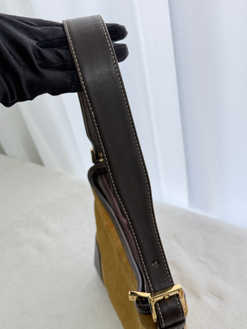 LOEWE Suede Hobo Shoulderbag