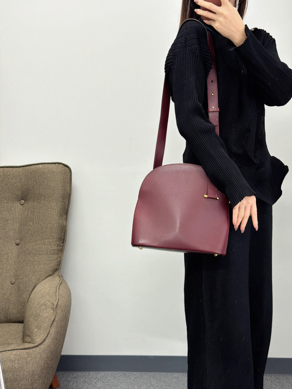 CARTIER Vintage Genuine Shoulderbag