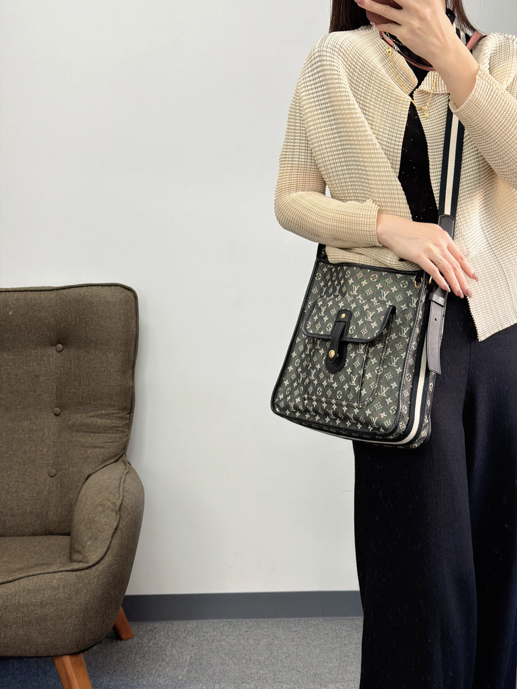 LOUIS VUITTON Monogram Denim Shoulderbag