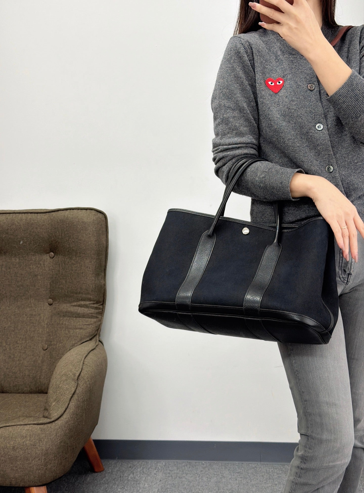 HERMES Garden Party36Tote bag