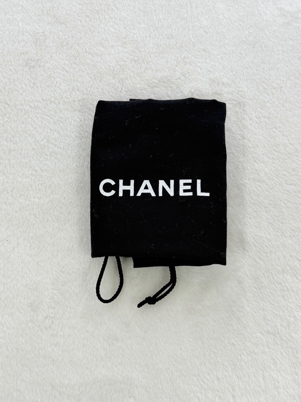CHANEL Mini Square Denim Vanity Bag Logo with Pearl Crush