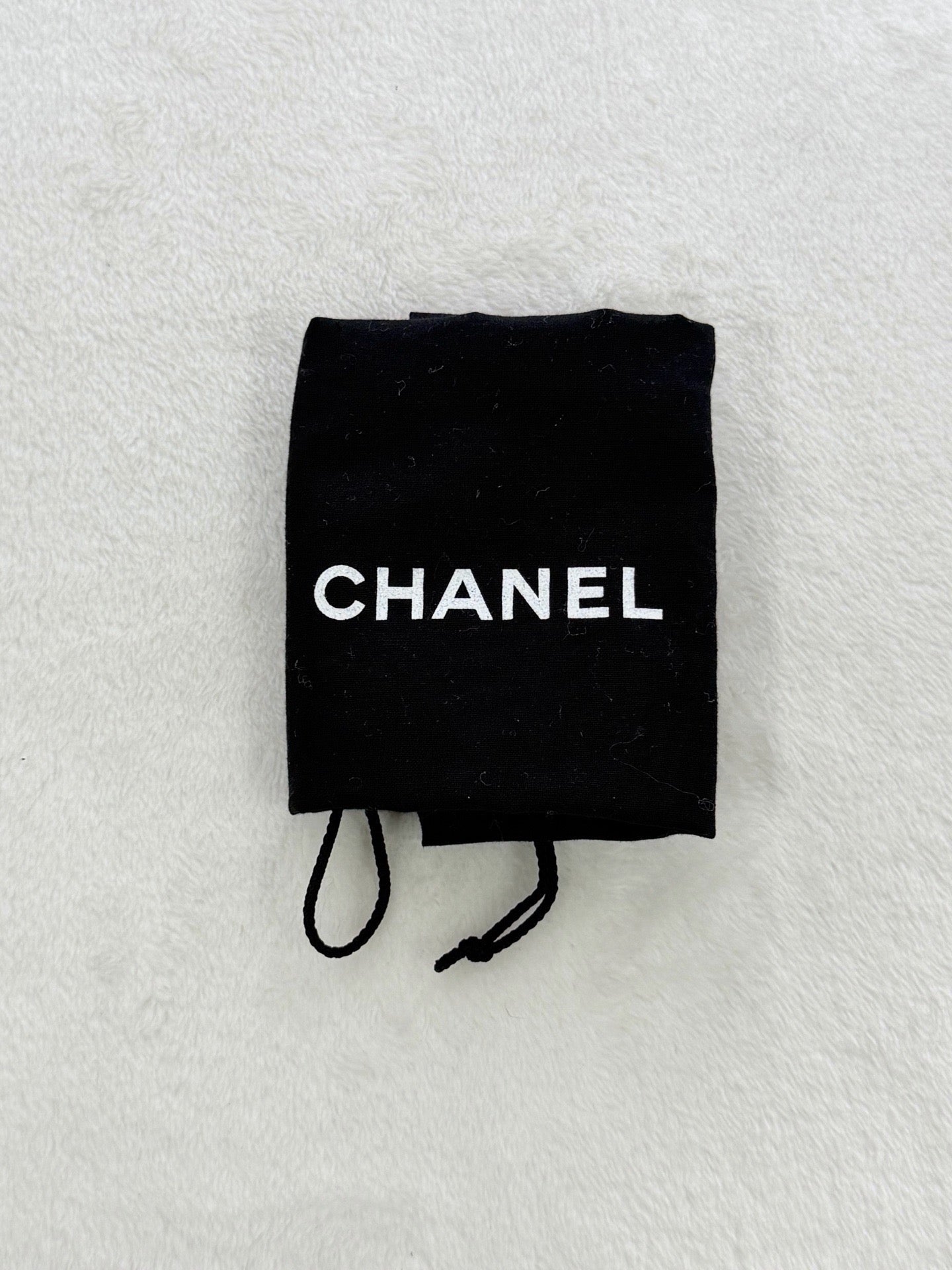 CHANEL Mini Square Denim Vanity Bag Logo with Pearl Crush