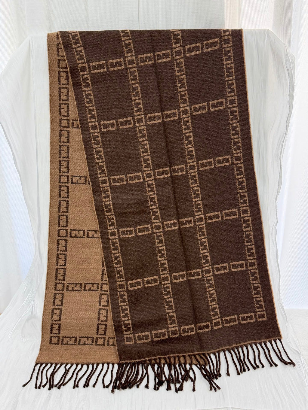 FENDI Zucca Cashmere Scarf