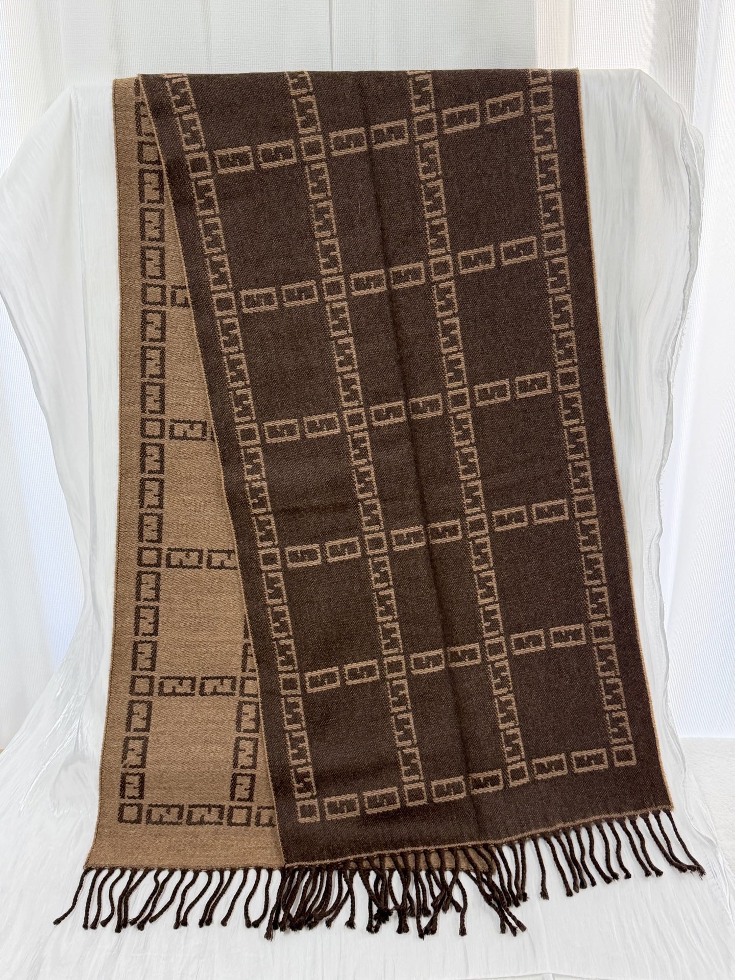 FENDI Zucca Cashmere Scarf