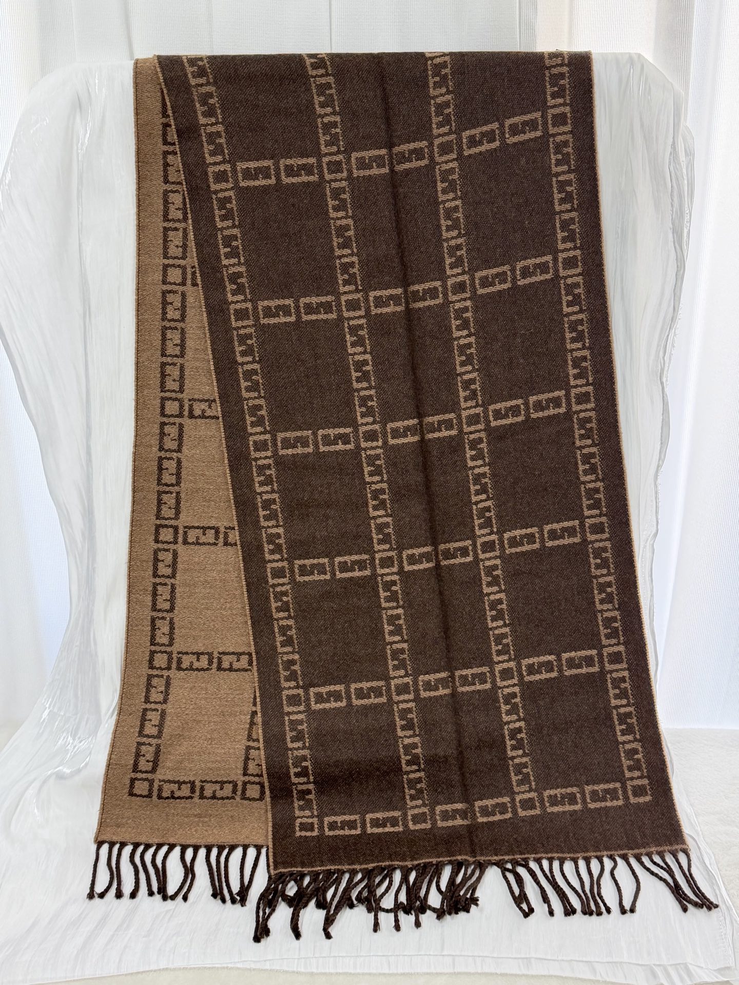 FENDI Zucca Cashmere Scarf
