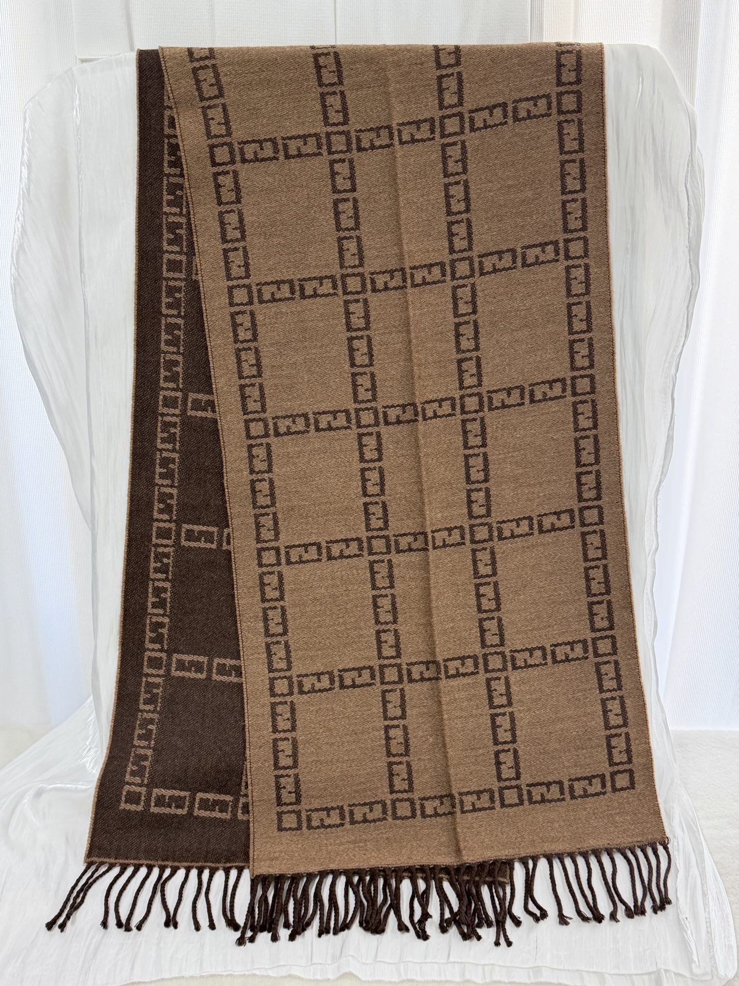 FENDI Zucca Cashmere Scarf