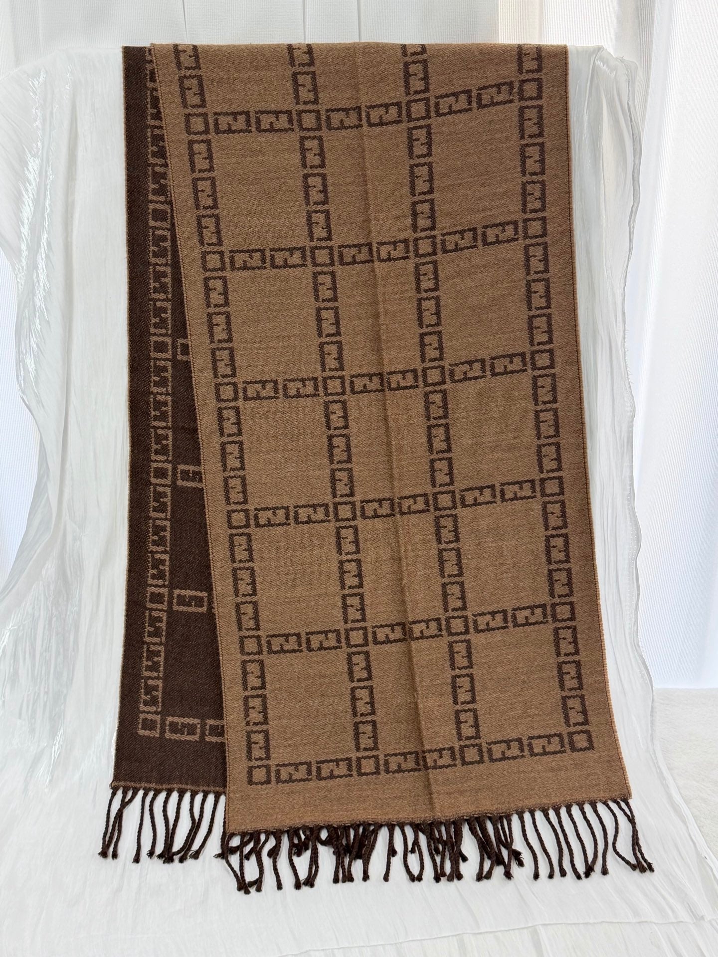 FENDI Zucca Cashmere Scarf
