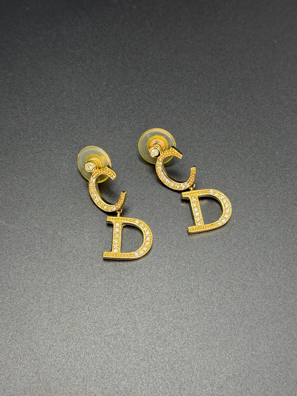 CHRISTIAN DIOR CD-Logo  Earring