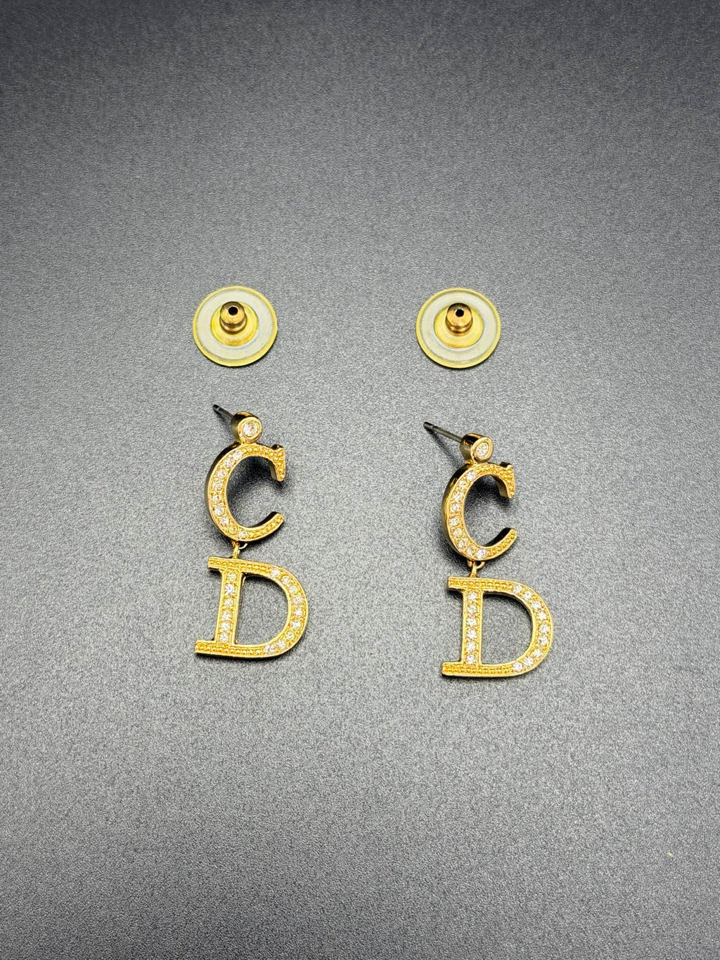 CHRISTIAN DIOR CD-Logo  Earring