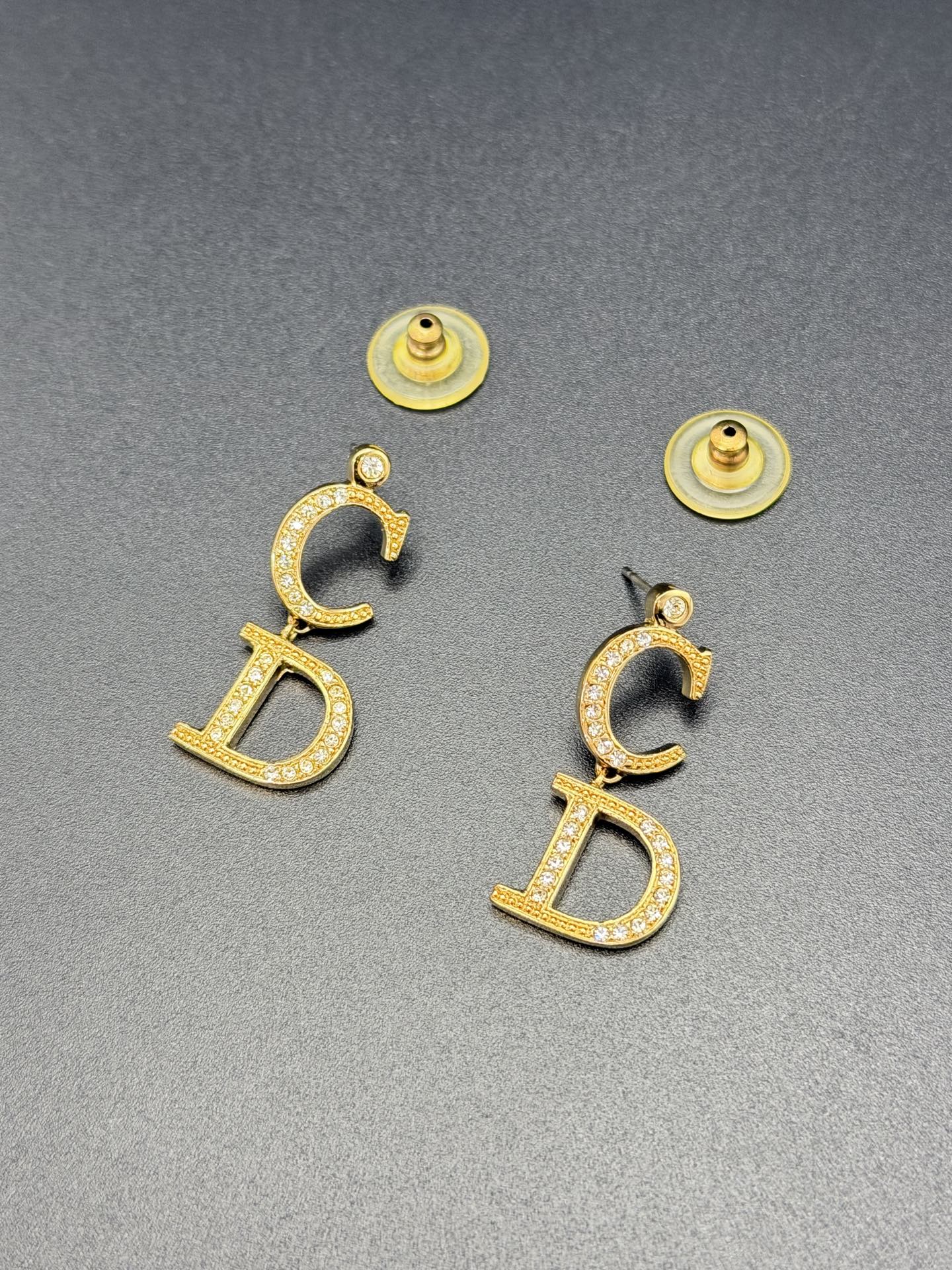 CHRISTIAN DIOR CD-Logo  Earring