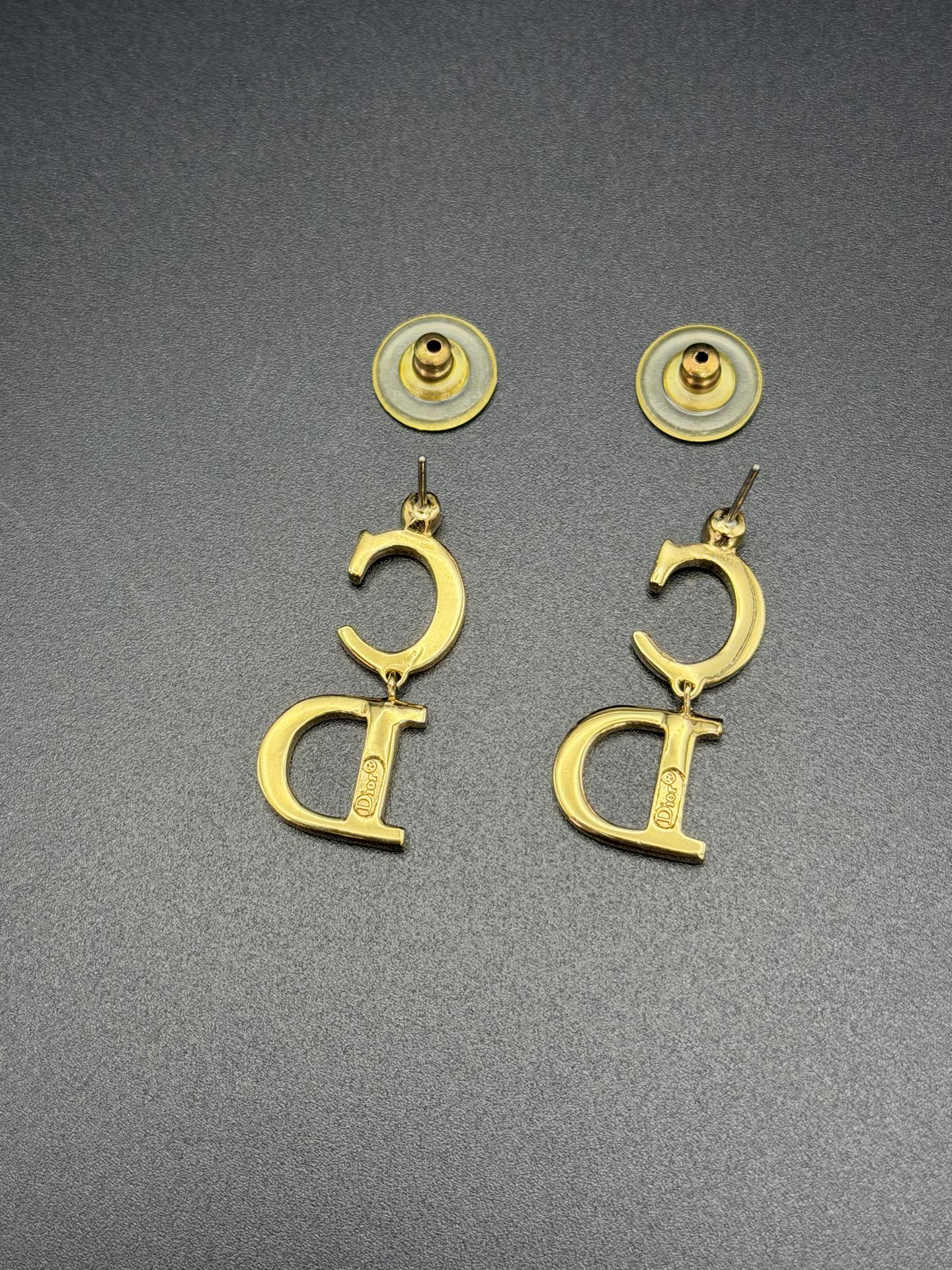 CHRISTIAN DIOR CD-Logo  Earring