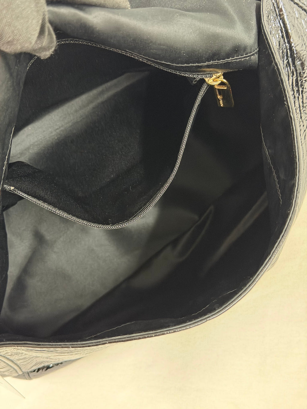 FENDI Black patent Baguette Bag