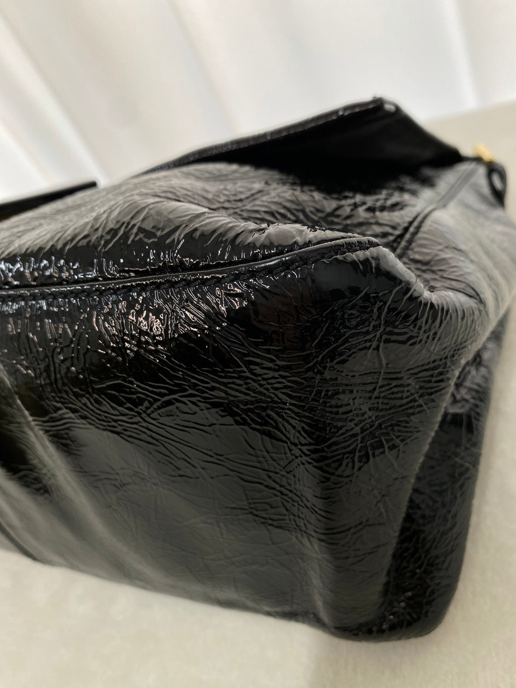 FENDI Black patent Baguette Bag