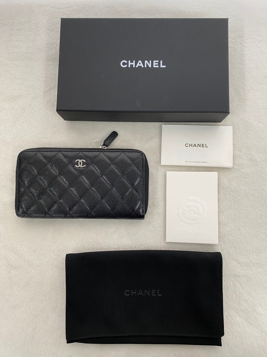 CHANEL Cavier Genuine Wallet