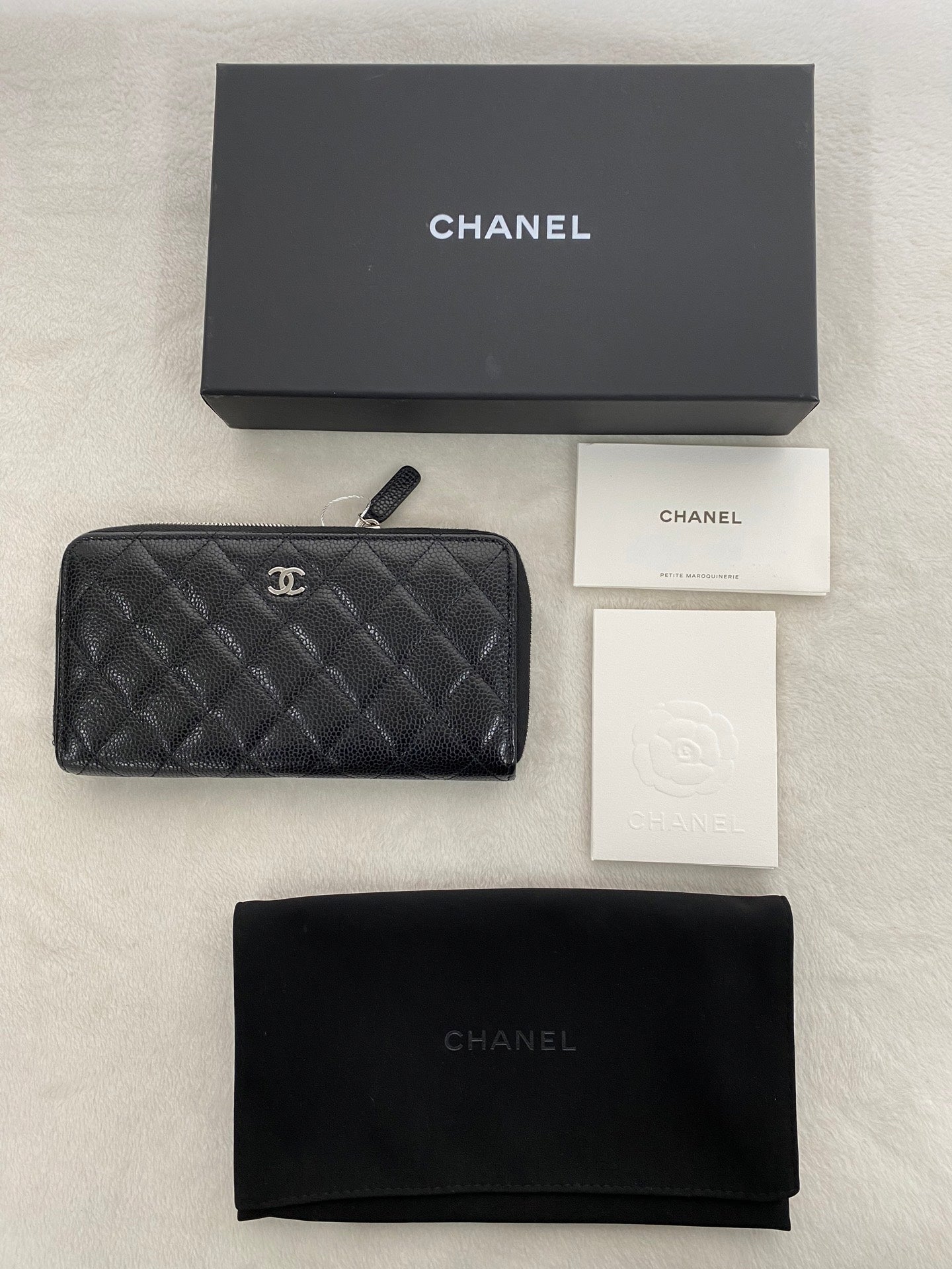 CHANEL Cavier Genuine Wallet