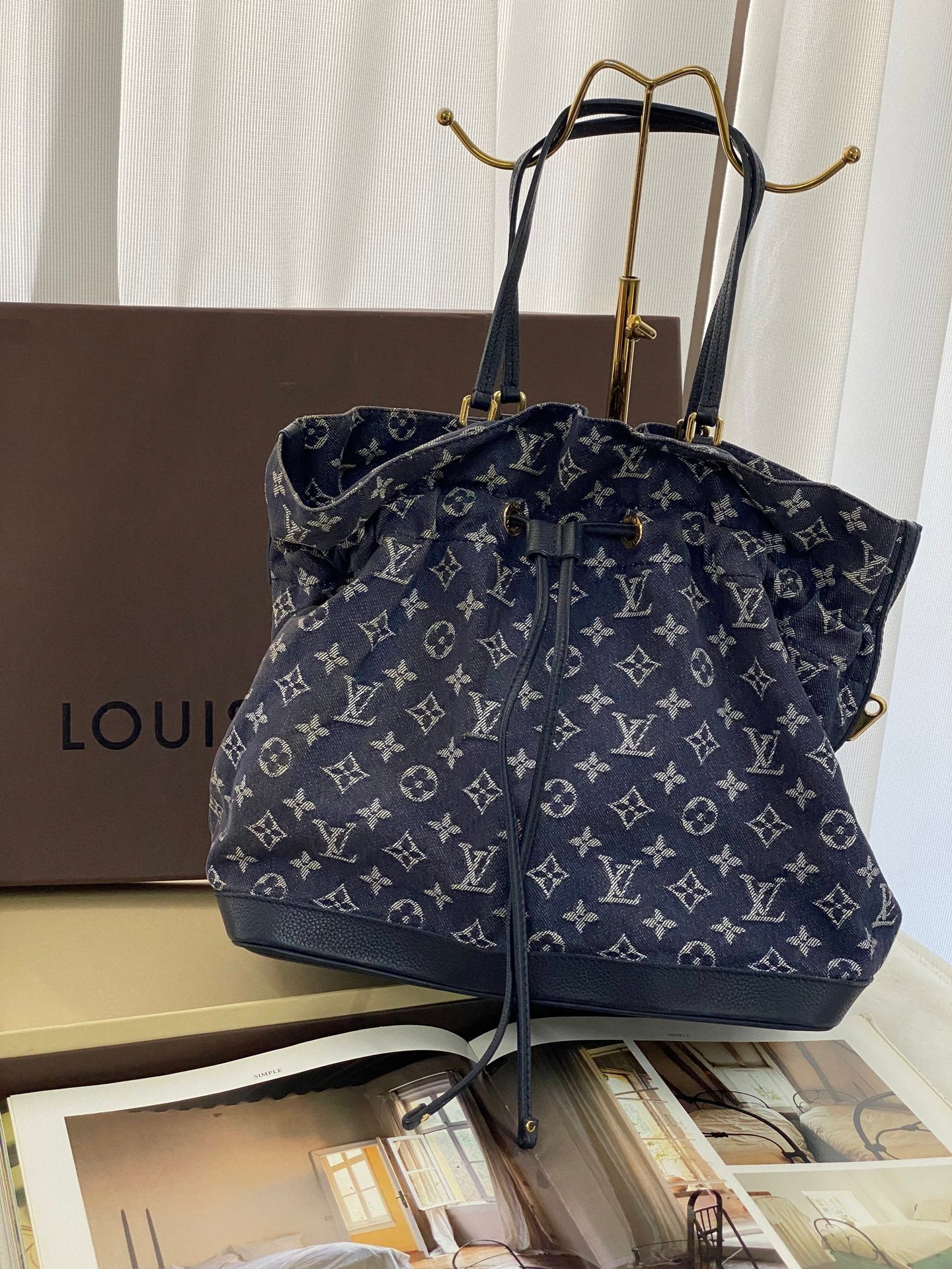 LOUIS VUITTON Monogram Denim Handbag