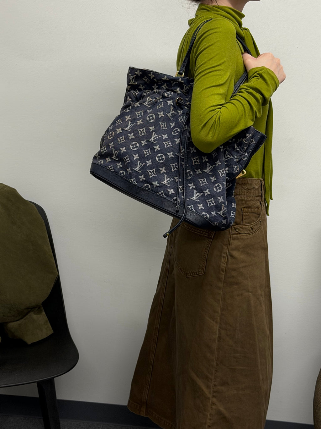 LOUIS VUITTON Monogram Denim Handbag