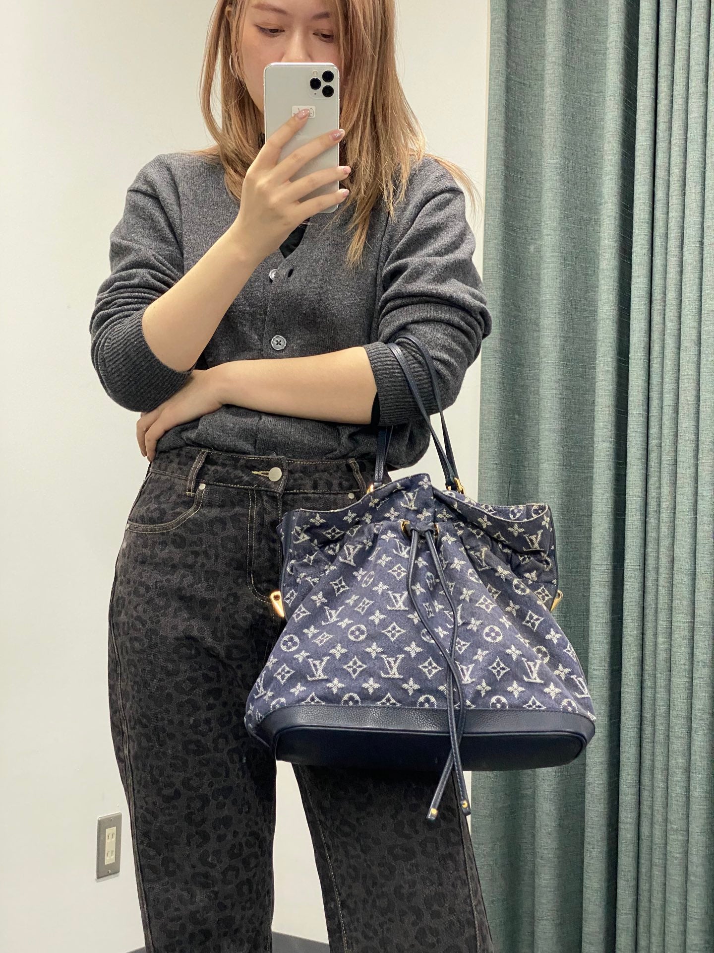LOUIS VUITTON Monogram Denim Handbag