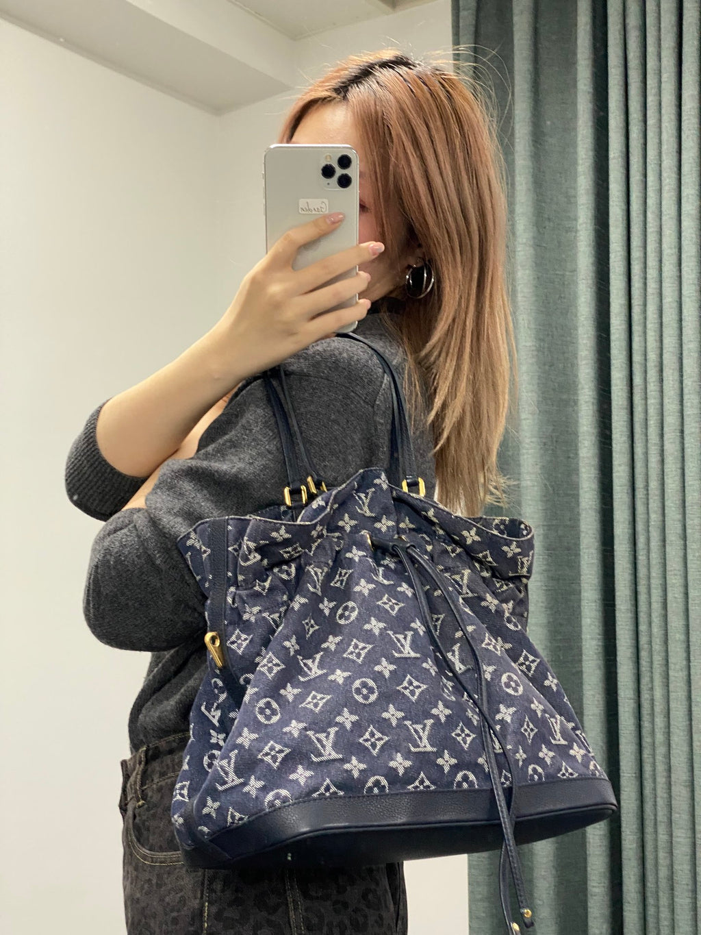LOUIS VUITTON Monogram Denim Handbag