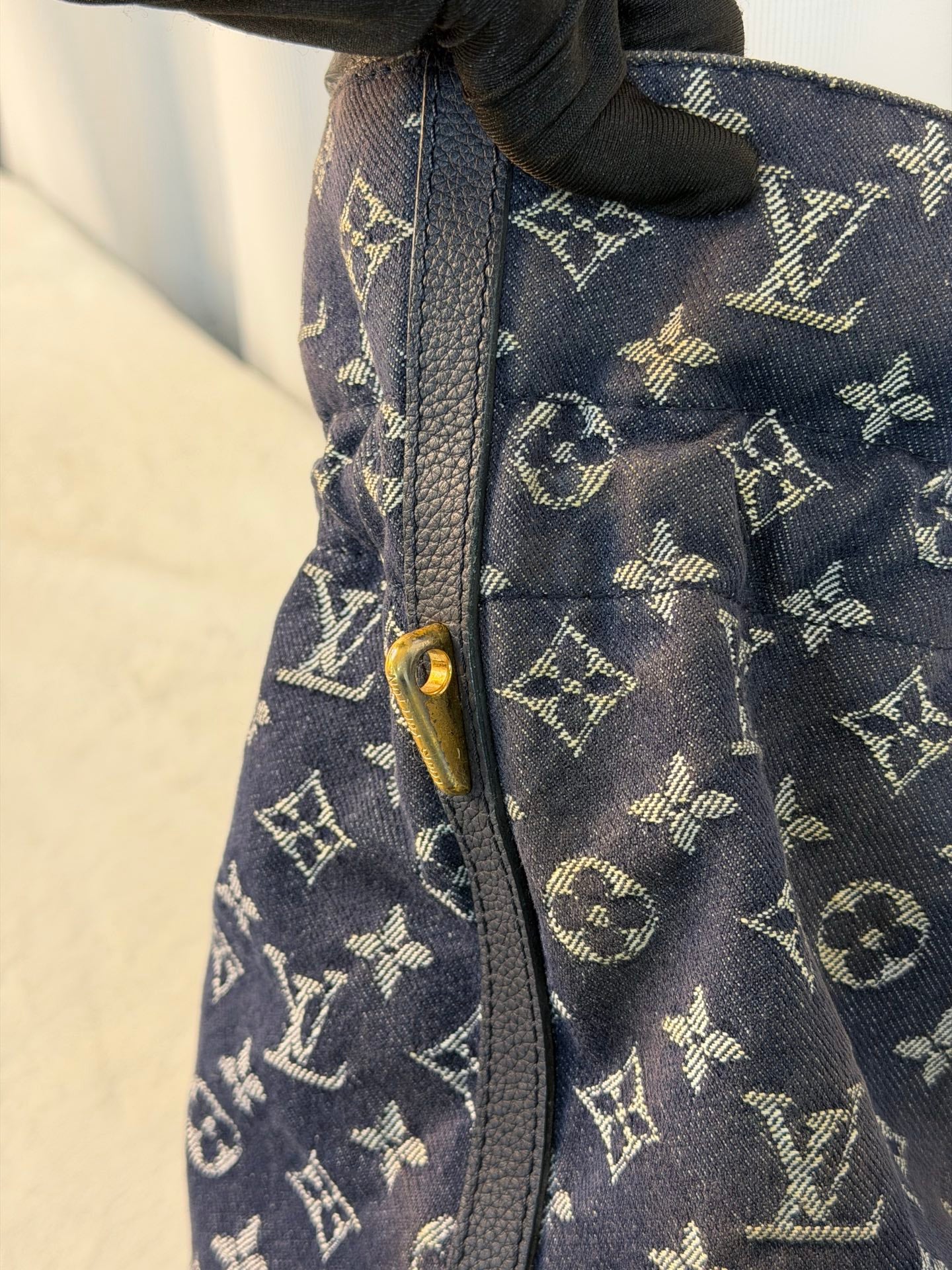 LOUIS VUITTON Monogram Denim Handbag