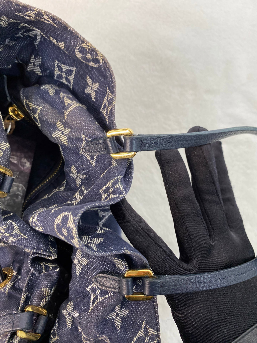 LOUIS VUITTON Monogram Denim Handbag