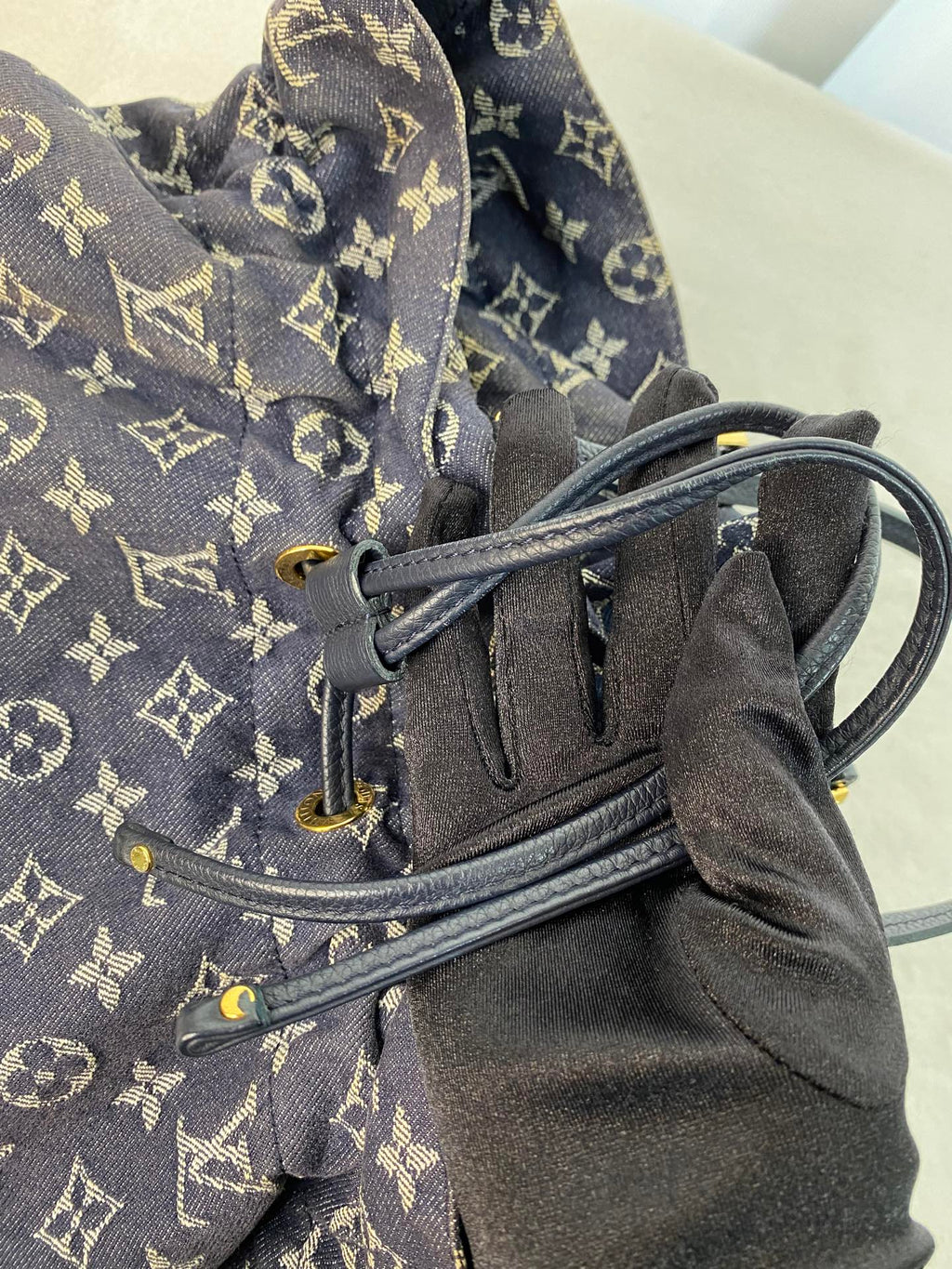 LOUIS VUITTON Monogram Denim Handbag