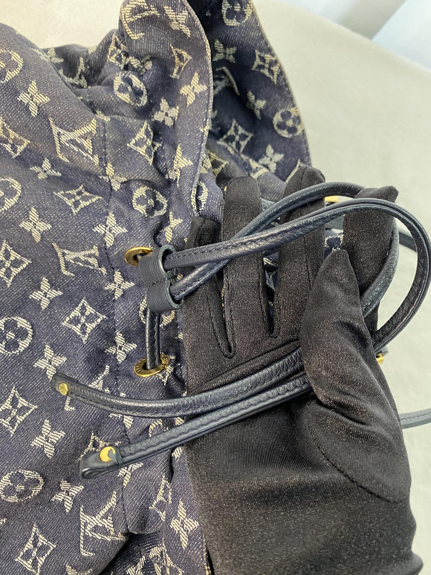 LOUIS VUITTON Monogram Denim Handbag