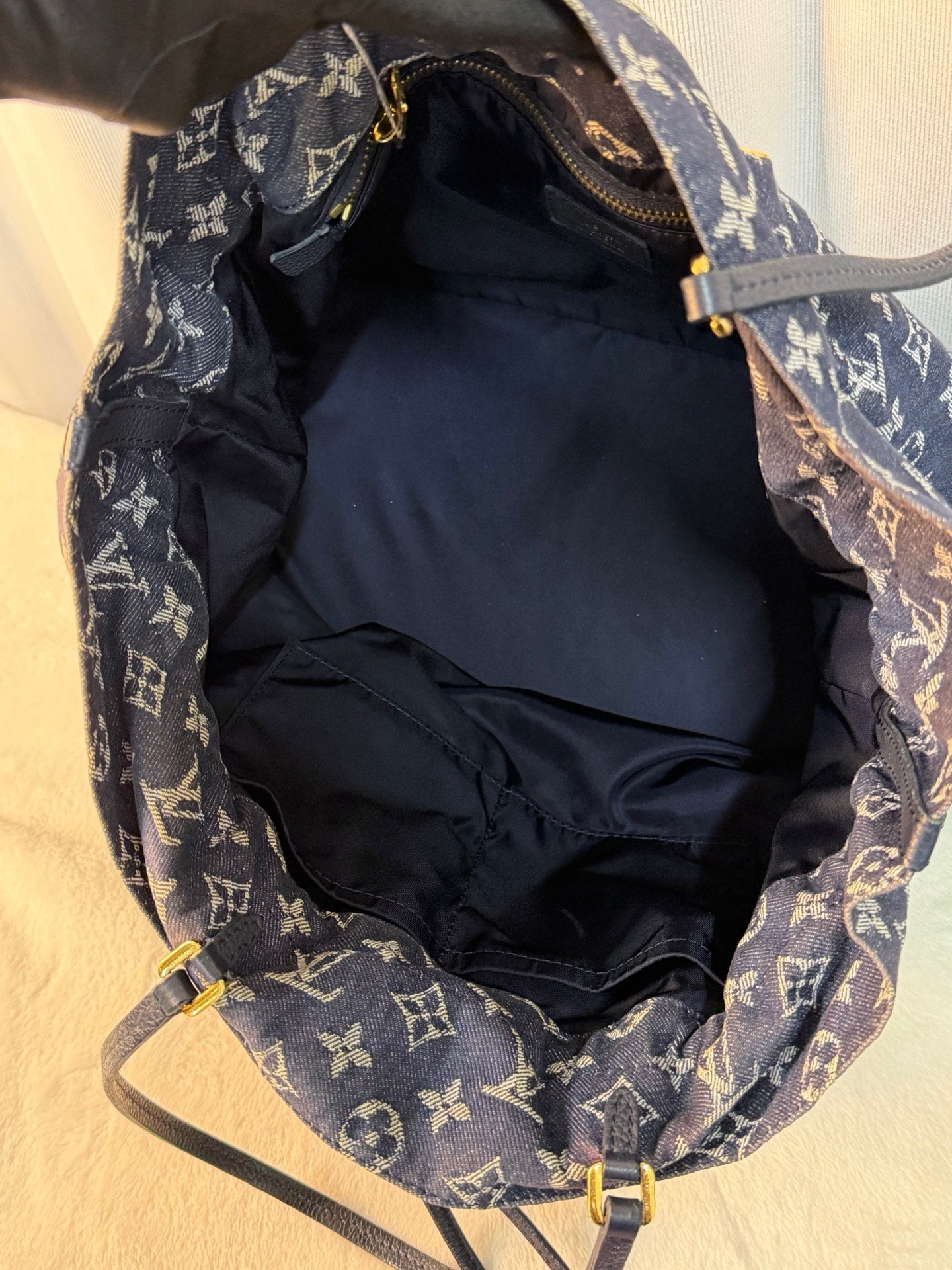 LOUIS VUITTON Monogram Denim Handbag
