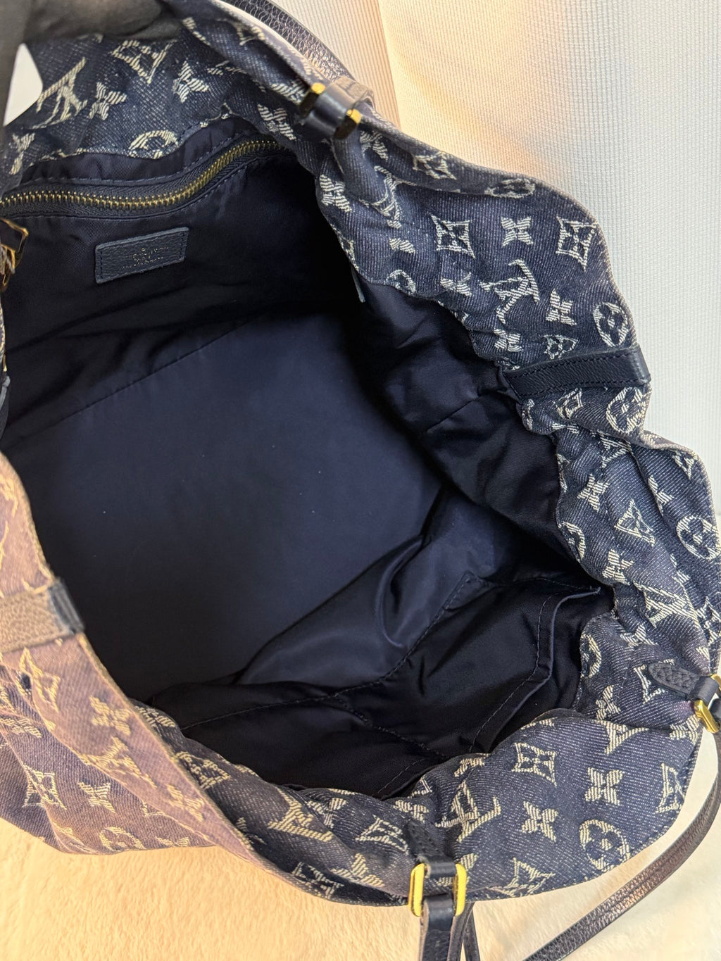 LOUIS VUITTON Monogram Denim Handbag