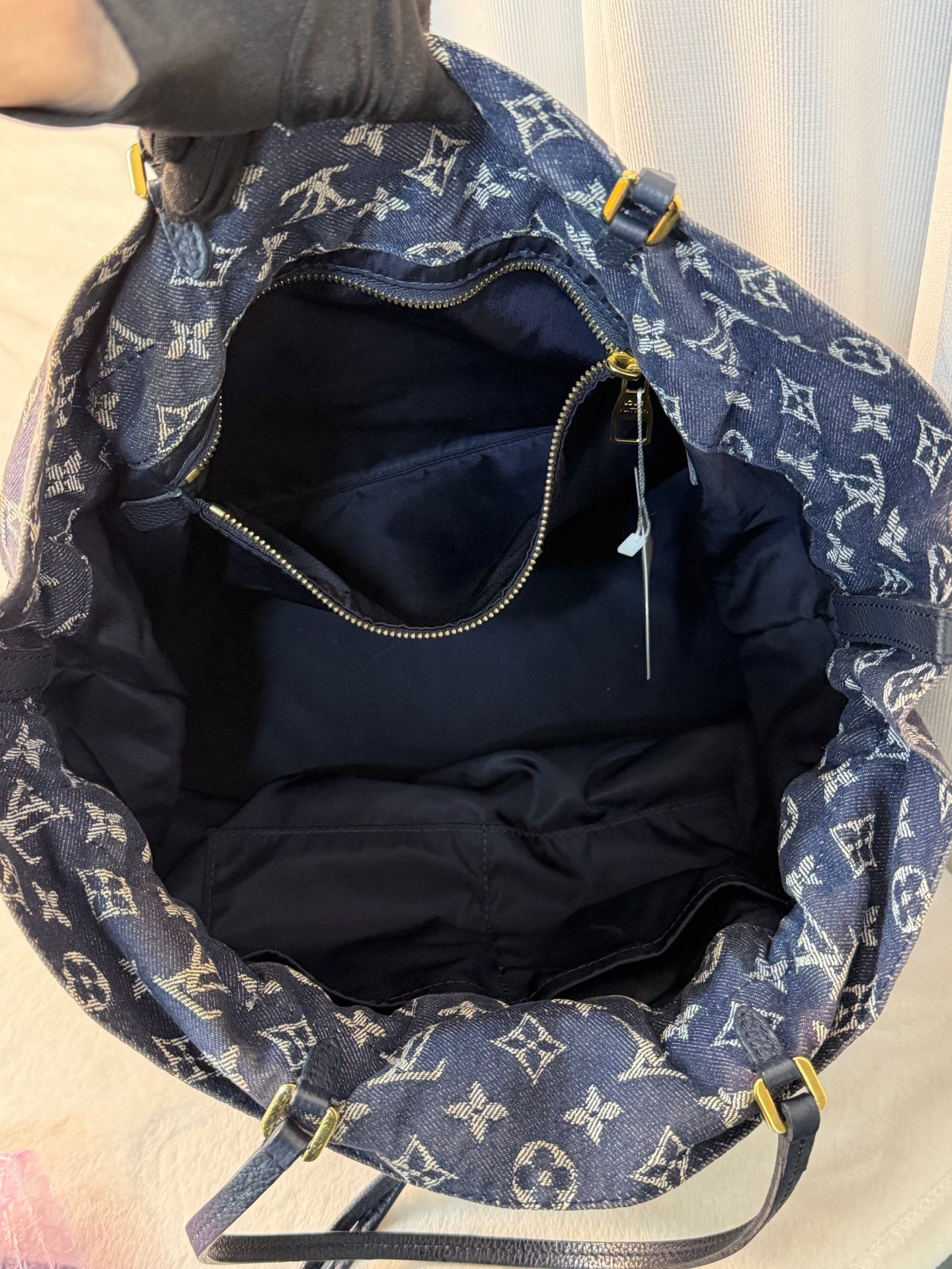 LOUIS VUITTON Monogram Denim Handbag