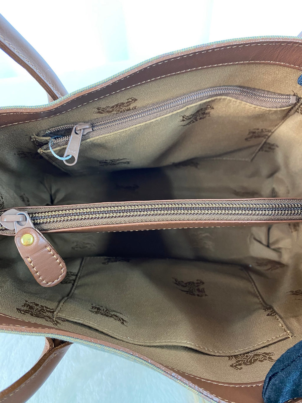 BURBERRY Check pattern handbag