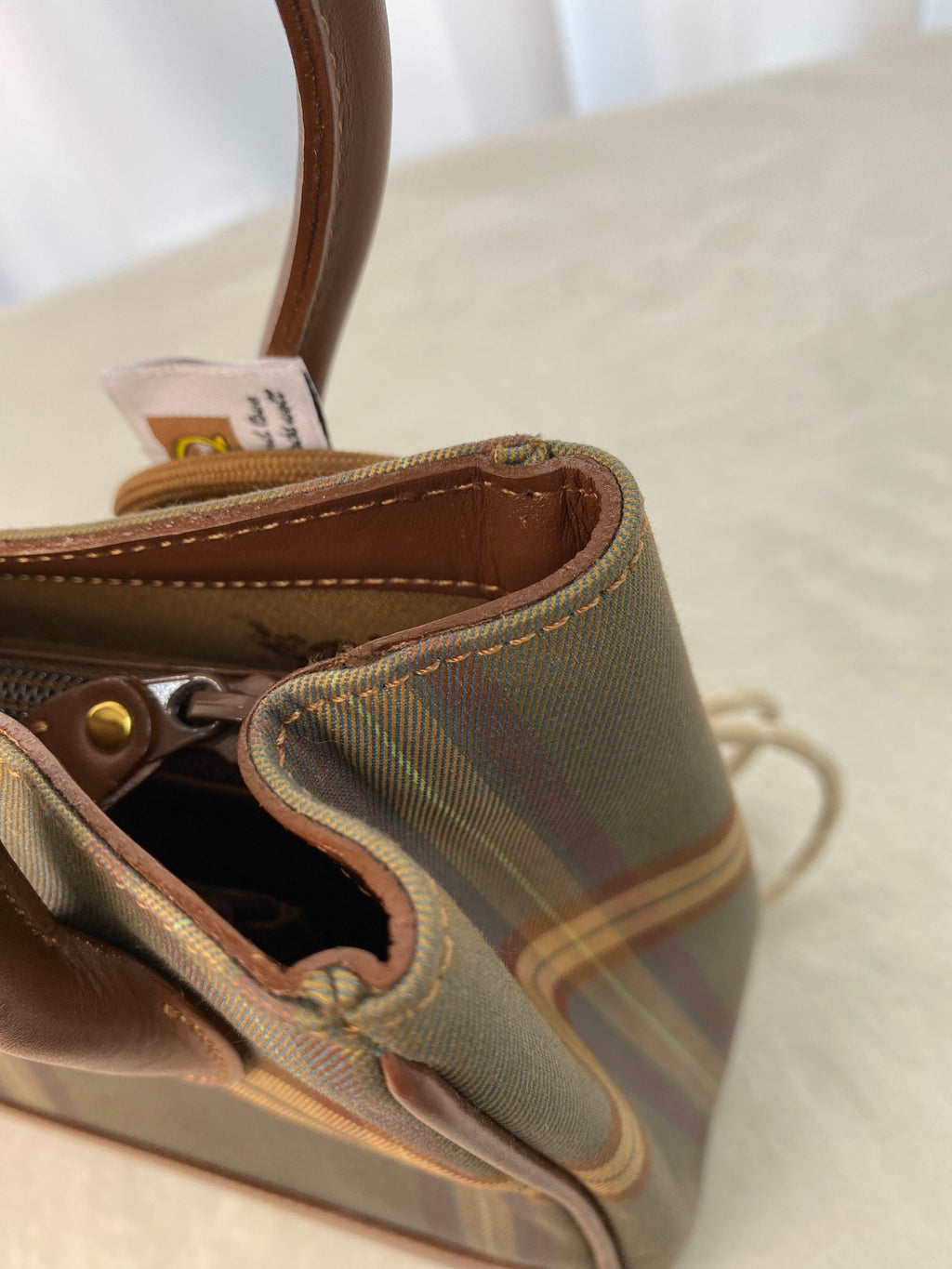 BURBERRY Check pattern handbag