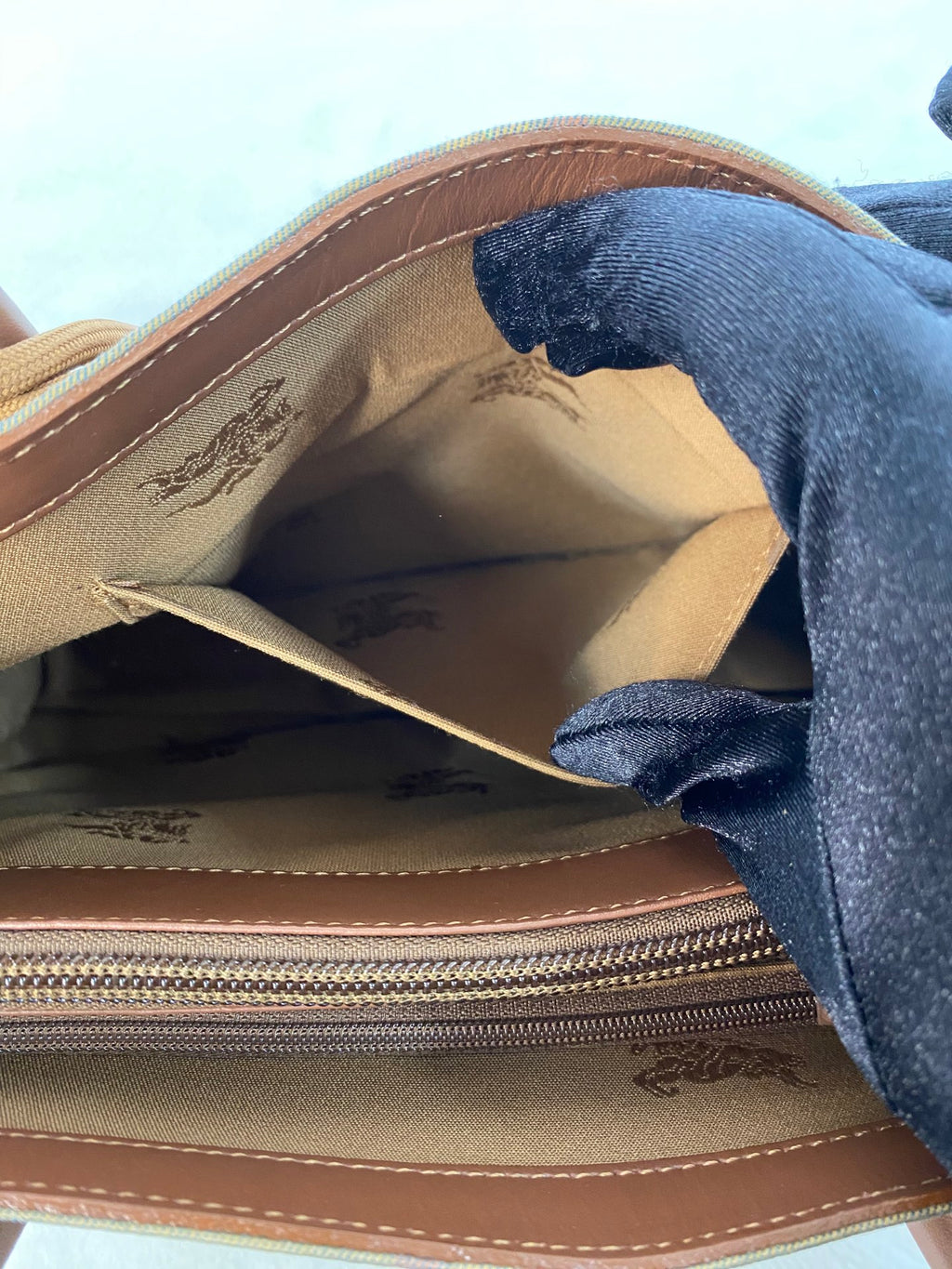BURBERRY Check pattern handbag