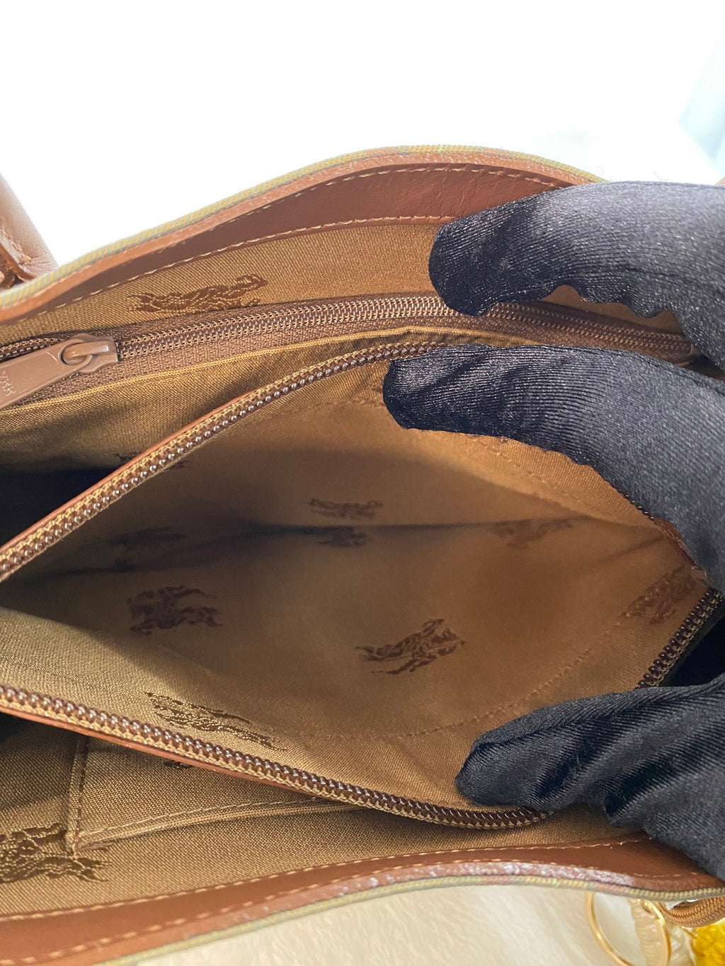 BURBERRY Check pattern handbag