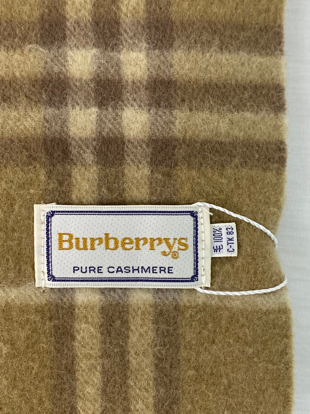 BURBERRY Check-pattern Cashmere Scarf