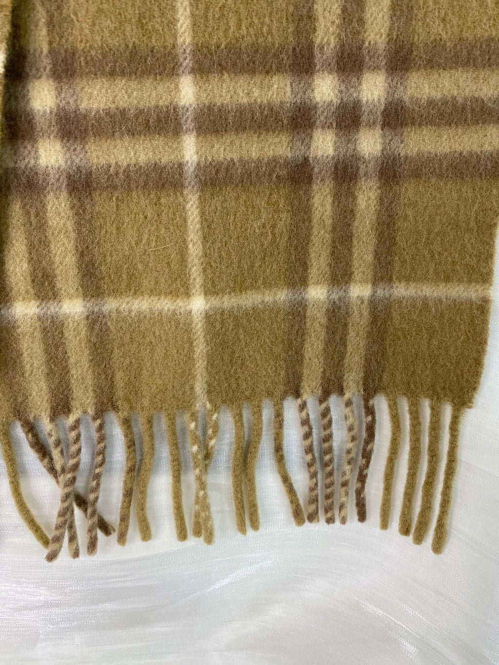 BURBERRY Check-pattern Cashmere Scarf