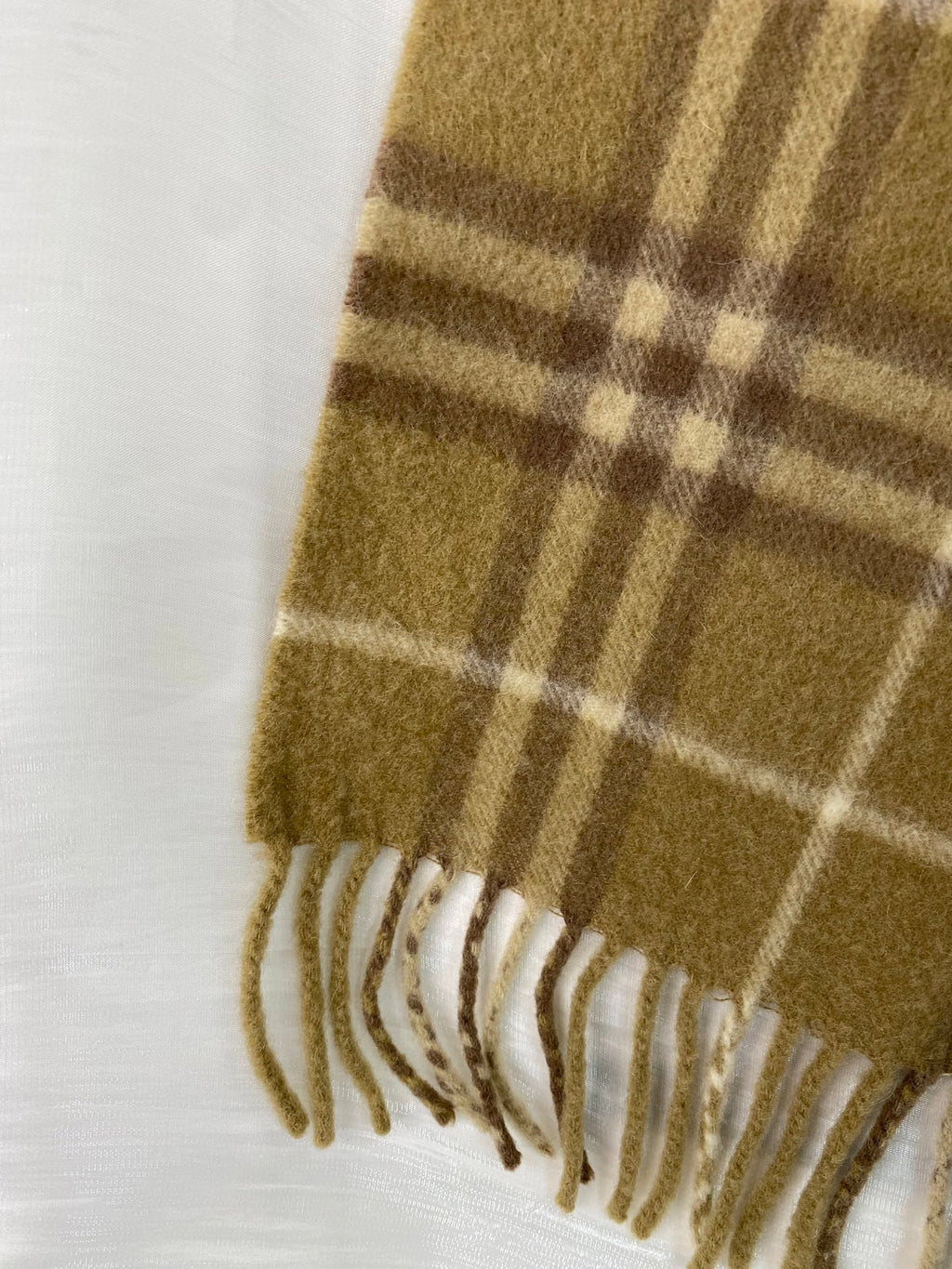 BURBERRY Check-pattern Cashmere Scarf