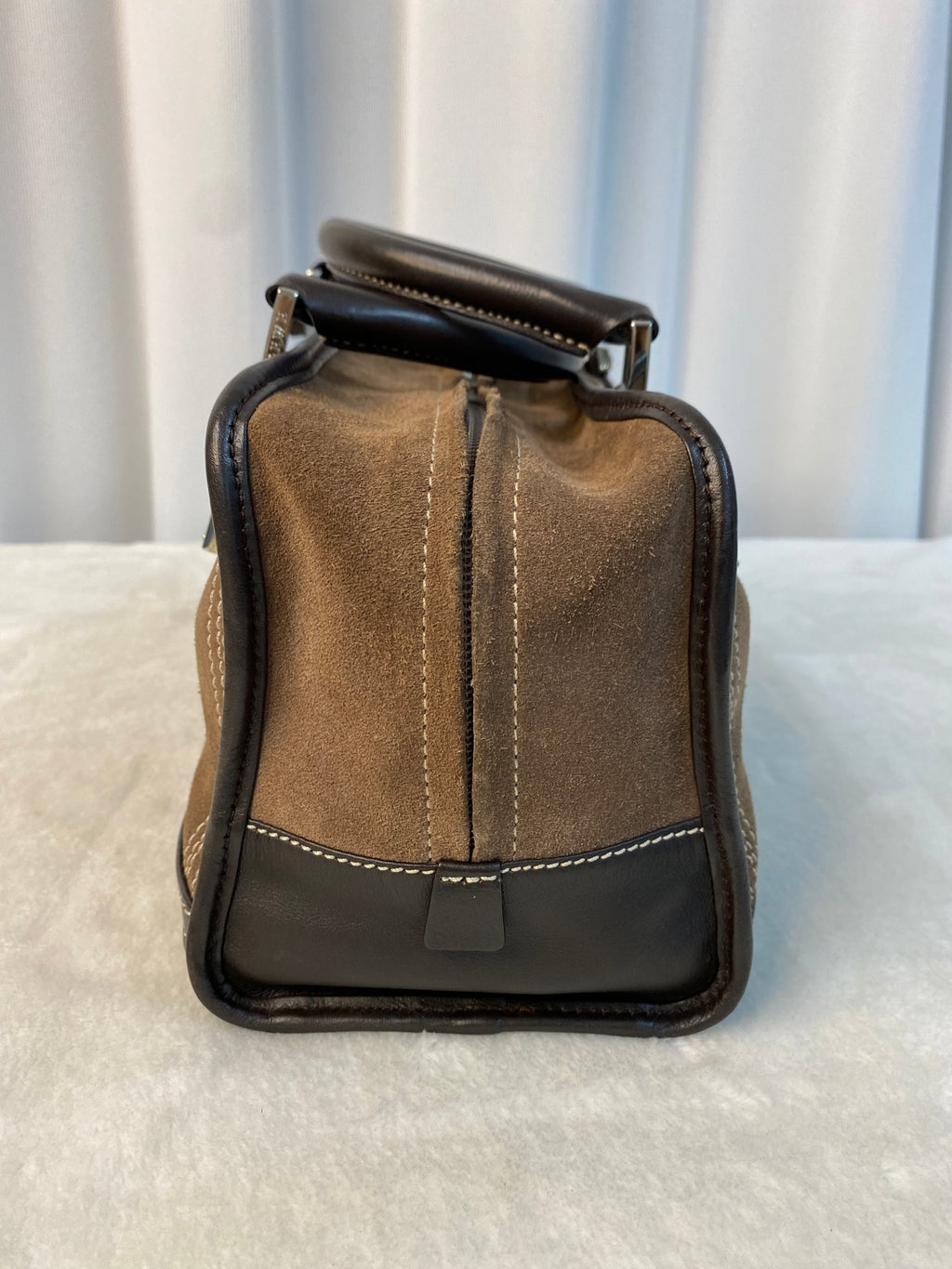 LOEWE Suede Amazona Handbag