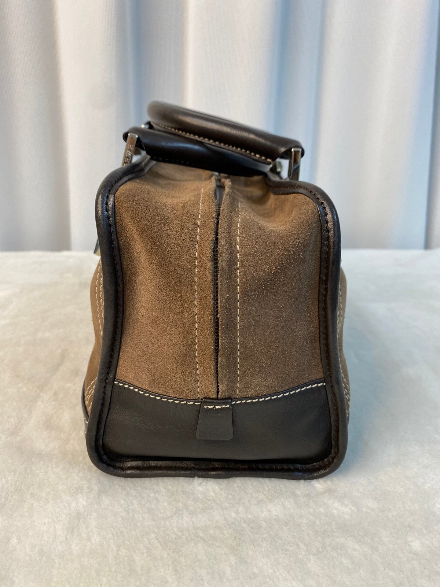 LOEWE Suede Amazona Handbag